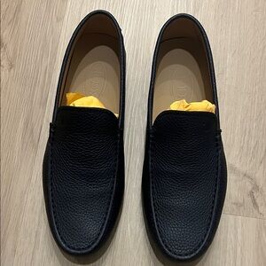 TOD’S Black Leather Loafers pantofola nuovo gommino